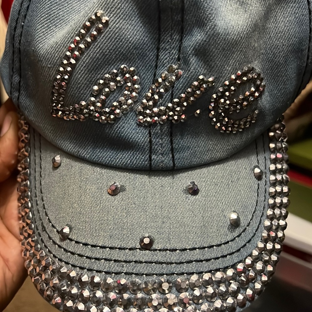 Denim baseball cap